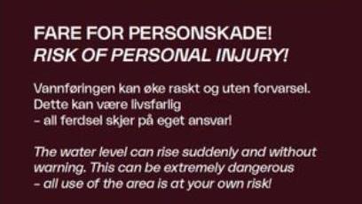 Lenkje til artikkel: Pass på uventa auka vassføring i regulerte vassdrag!